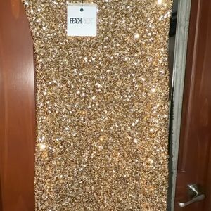 Beach Riot Gold Sequin Top